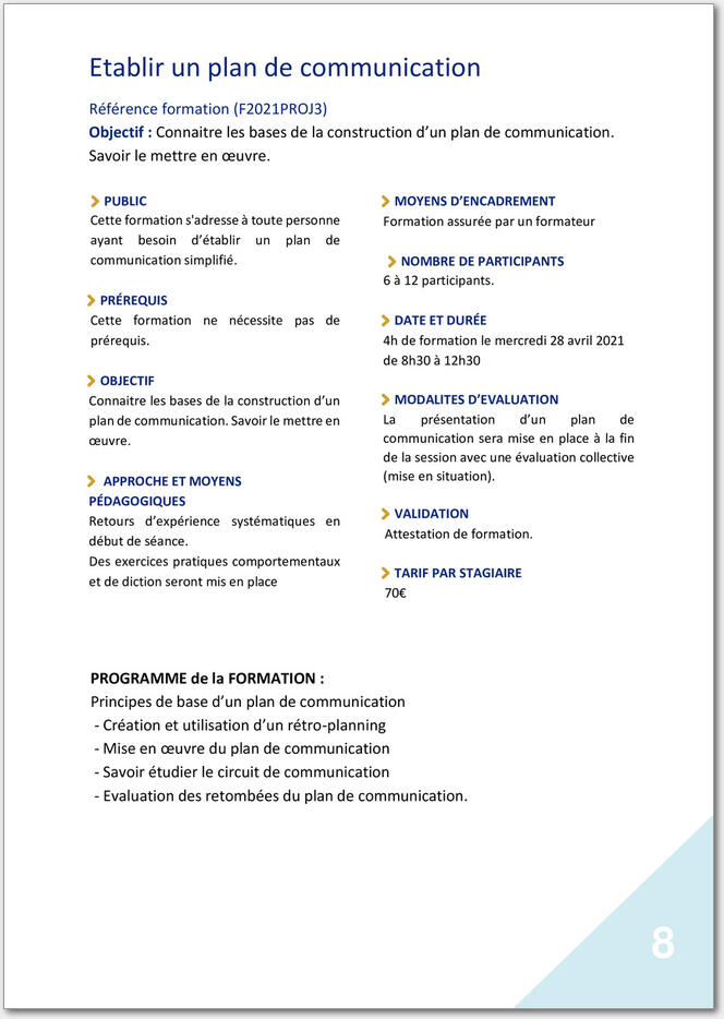 Découvrez notre offre de formation