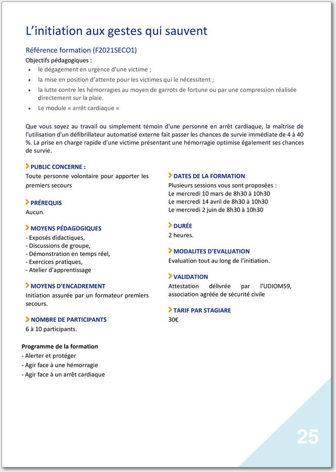 Découvrez notre offre de formation