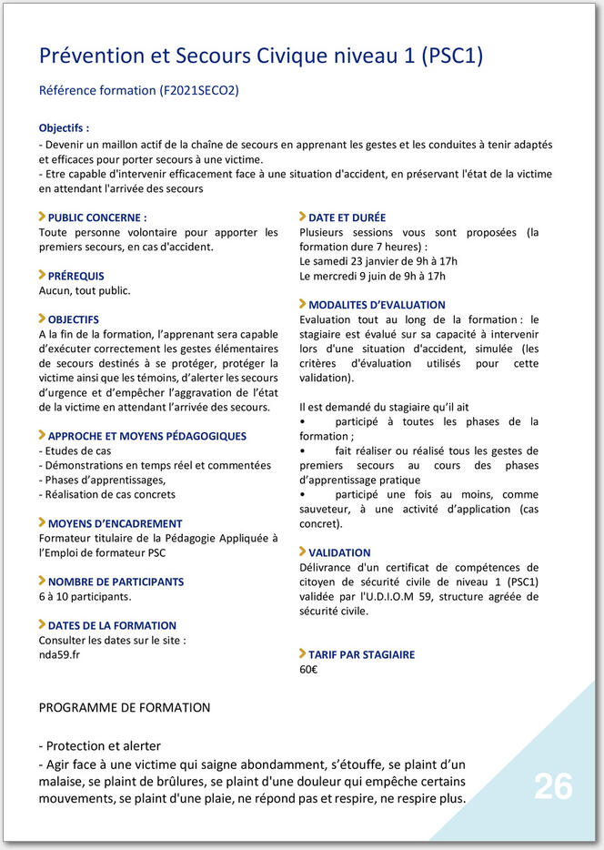 Découvrez notre offre de formation